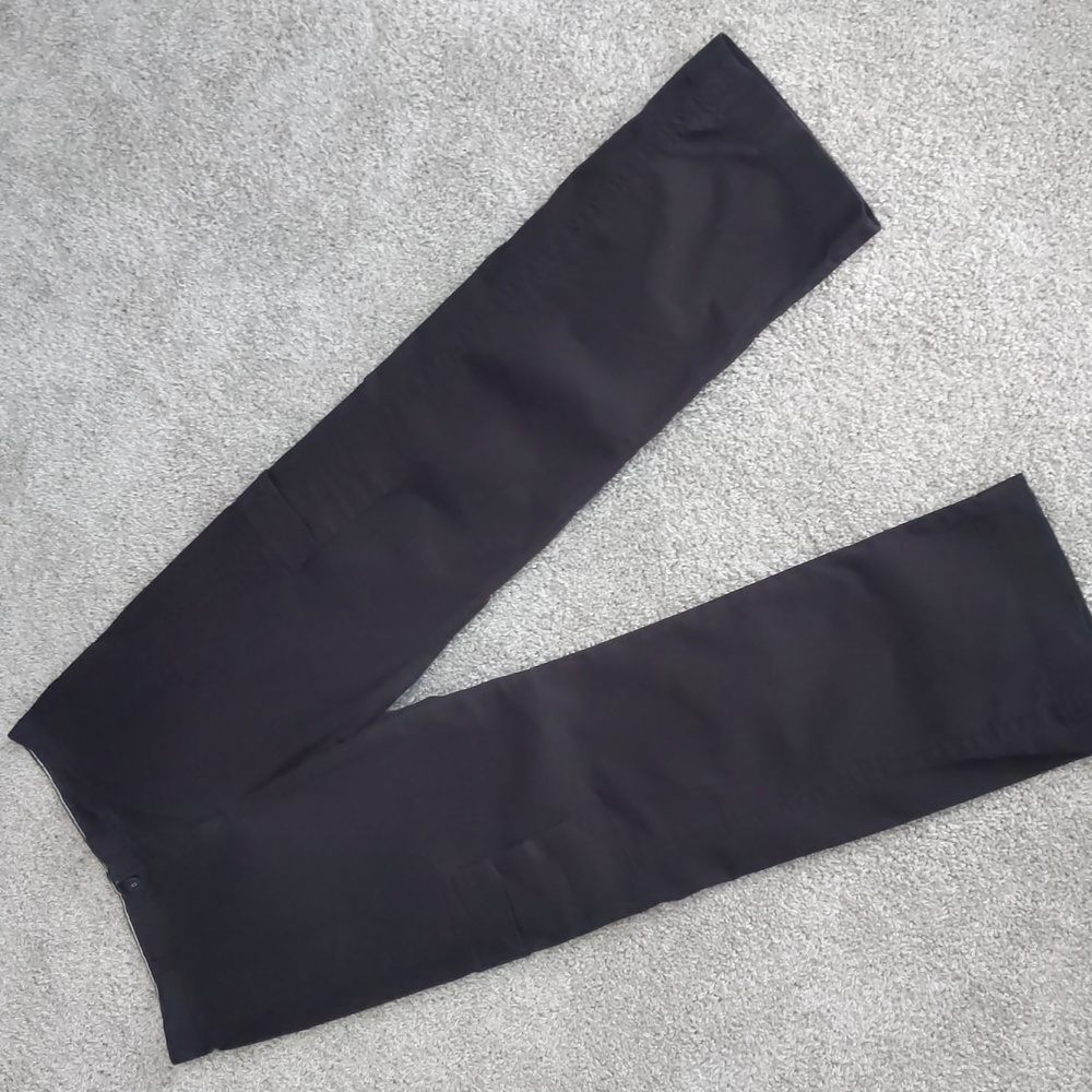 Y2K DKNY 'Pure' Cotton Black Straight Leg Cargo Pants, Size 8